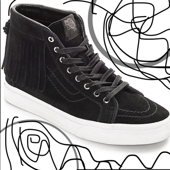 vans fringe high tops